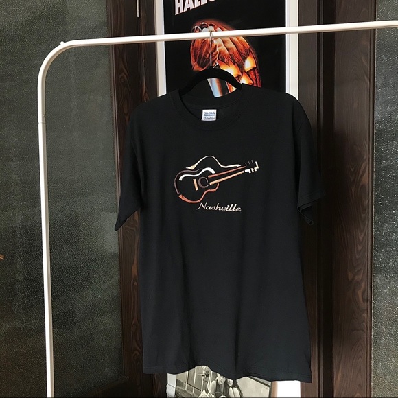 Embroidered Nashville Guitar Tee - Picture 2 of 3